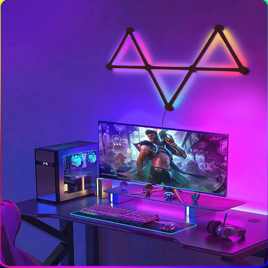 Smart RGB Wall Lamp WIFI LED Night Light - DIY Splicing, Music Sync