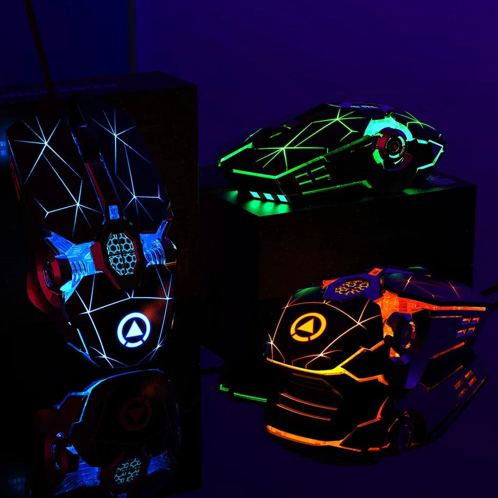 Professional Gaming Mouse - 3200DPI, 7 Buttons, Backlit & Silent