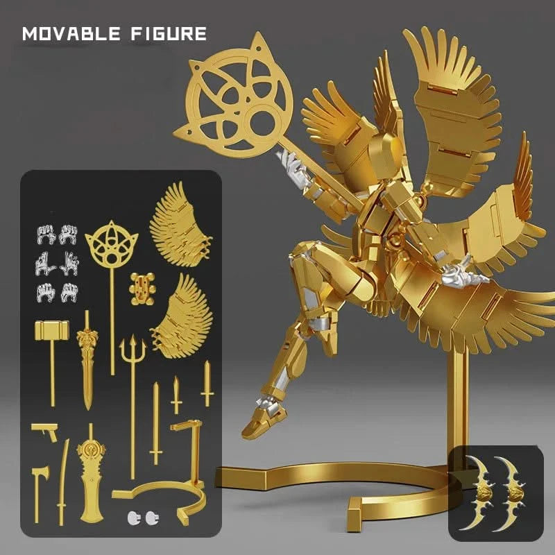 Magnetic Multi-Jointed Movable Robot 3D Printed Action Figure Toy