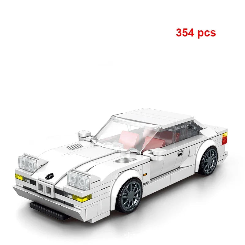 City Speed Champion Car Racing Building Blocks – MOC Garage Vehicle Toy
