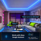 TUYA Neon LED Streifen Lichter RGBIC Dreamcolor mit Musiksynchronisation für Raum