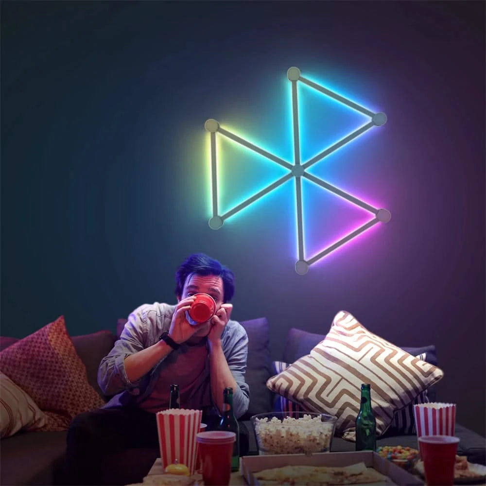 RGB Smart Splicing Wall Light – DIY Voice-Control Atmosphere Lamp