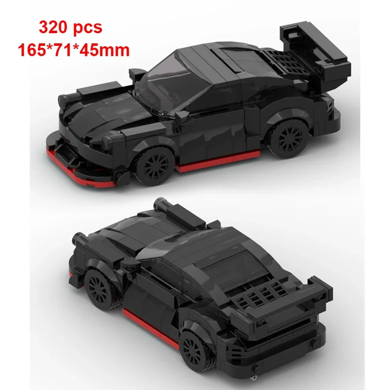 City Speed Champion Car Racing Building Blocks – MOC Garage Vehicle Toy