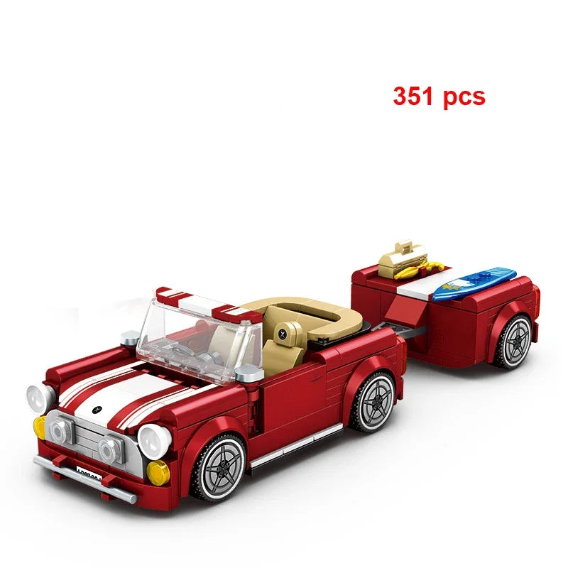 City Speed Champion Car Racing Building Blocks – MOC Garage Vehicle Toy