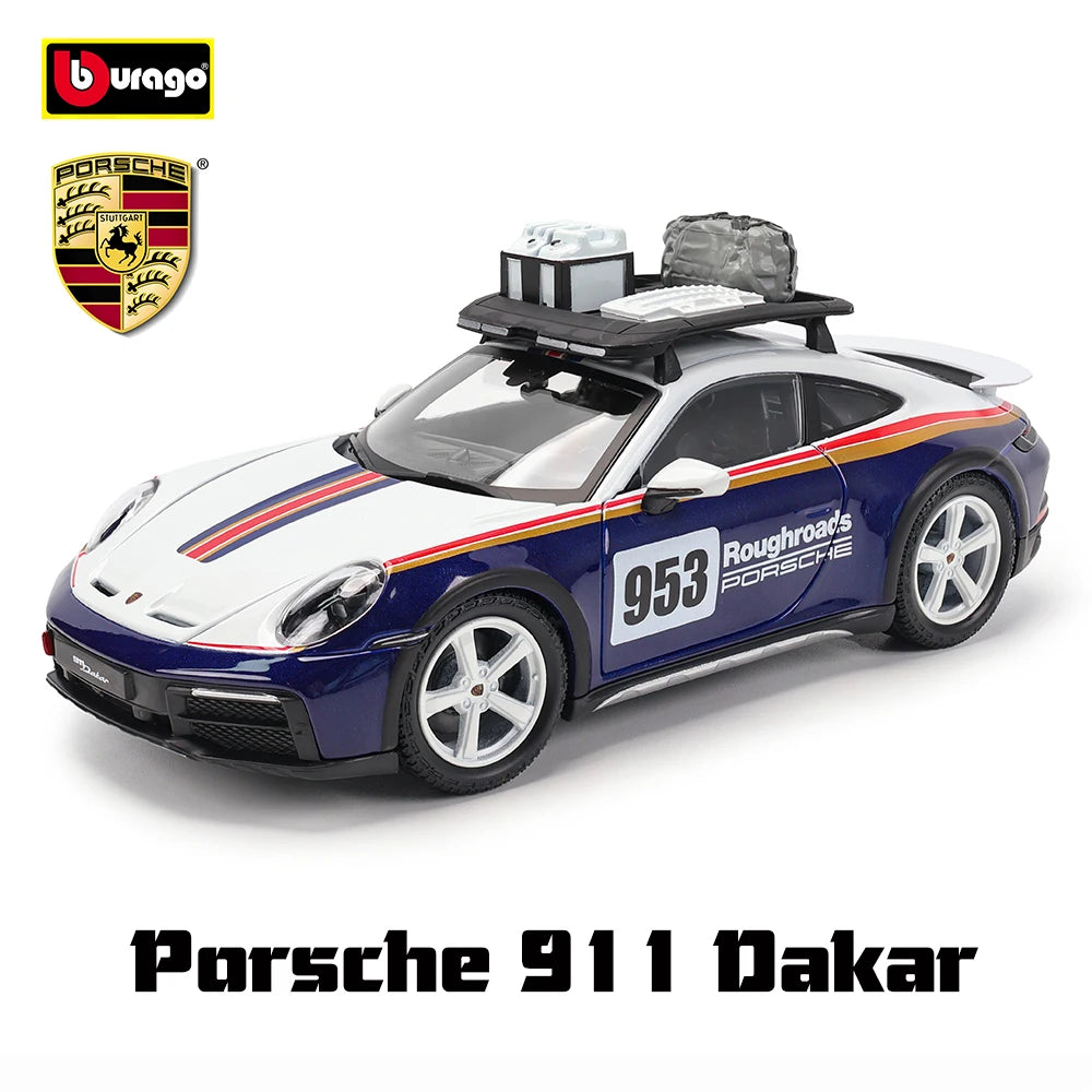 Bburago 1:24 Porsche 963 – Diecast Alloy Racing Car Model, Luxury Gift