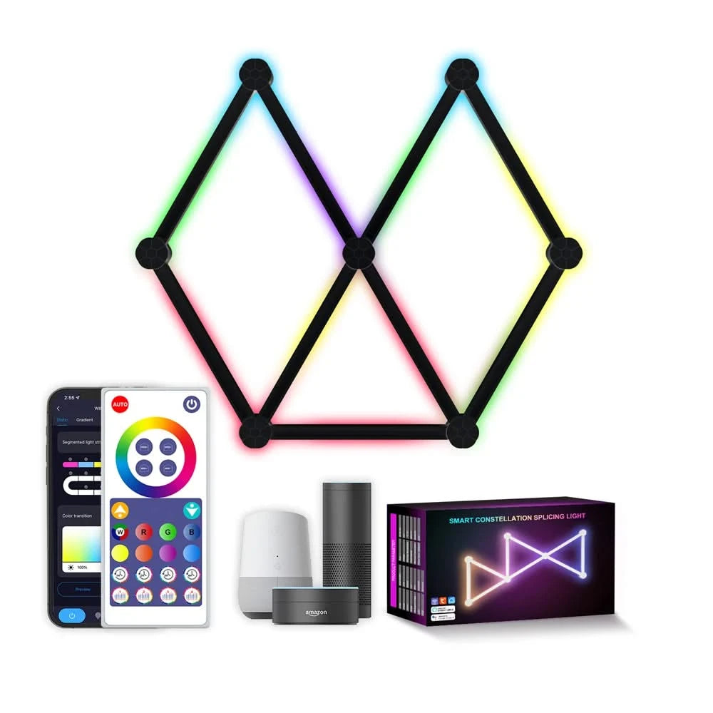 Smart RGBIC WiFi Wall Light – DIY Splicing LED for Gaming & Decor