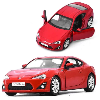 1:36 Toyota 86 Classic Car Diecast Legierung Sportwagen Modellkollektion
