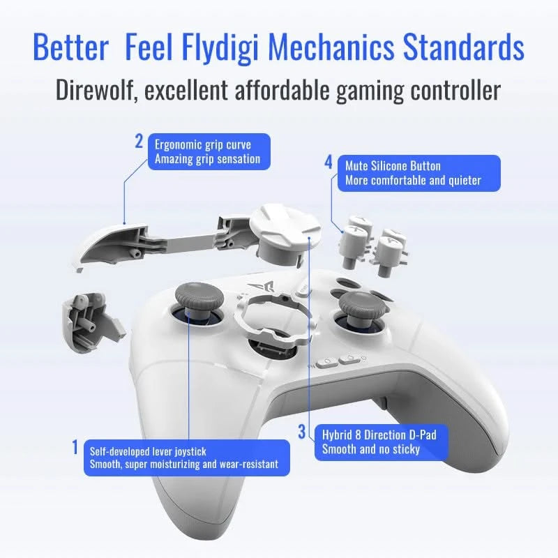 Flydigi Direwolf 3 Wireless Gaming Controller for Switch, PC & More
