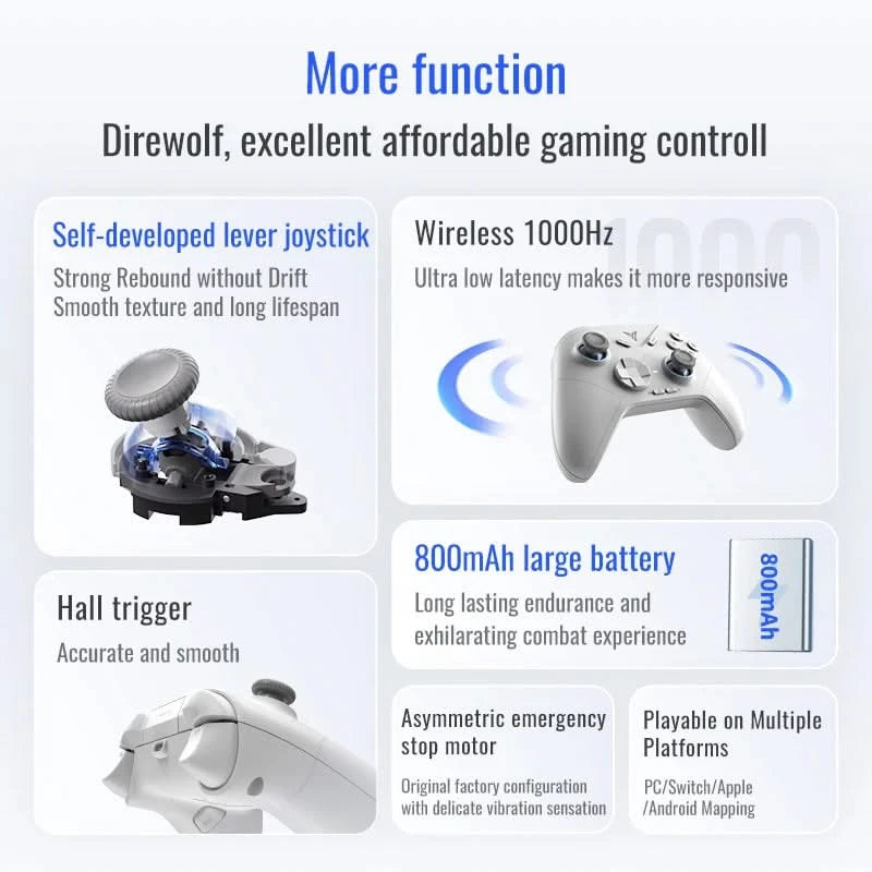 Flydigi Direwolf 3 Wireless Gaming Controller for Switch, PC & More