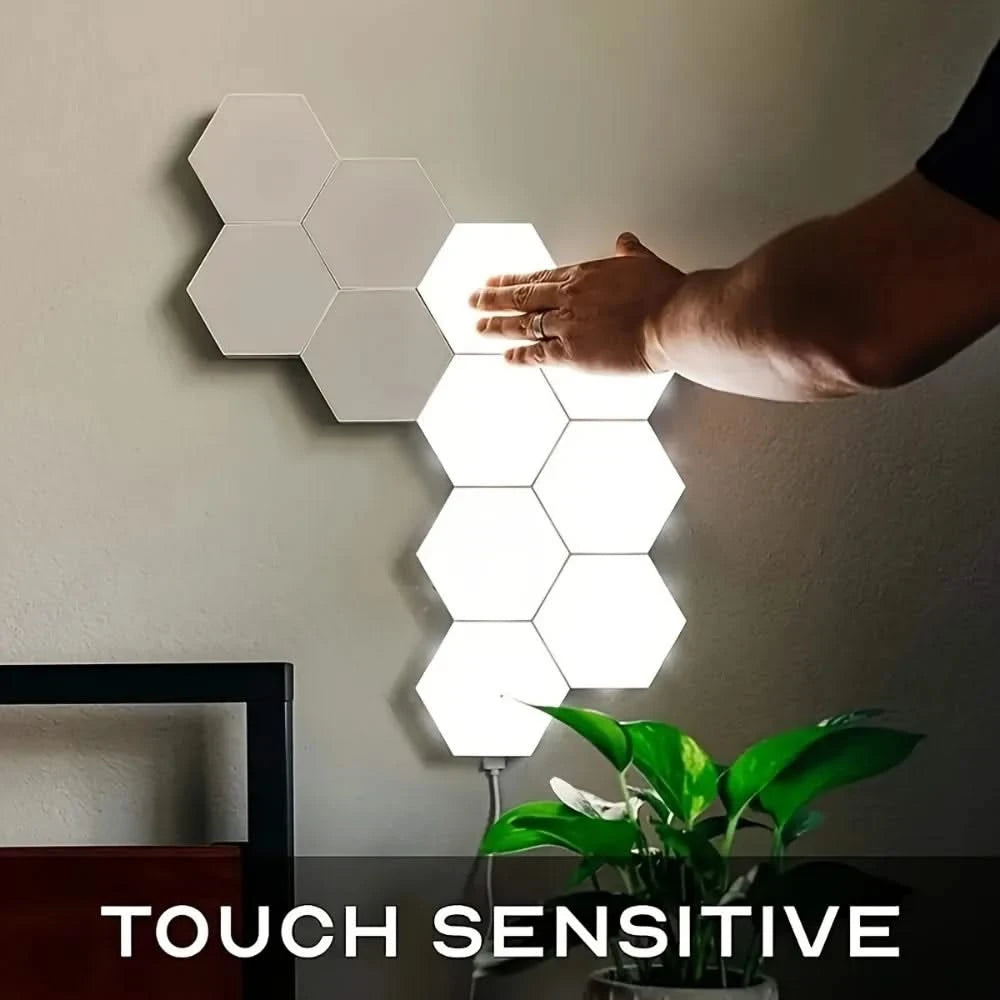 Touch RGB Geometric Night Light – DIY Modular Lamp for Home Decor