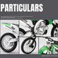 1:12 Maßstab Kawasaki KX450 Offroad-Motorrad Modellspielzeug aus Druckguss
