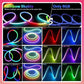 TUYA Neon LED Streifen Lichter RGBIC Dreamcolor mit Musiksynchronisation für Raum