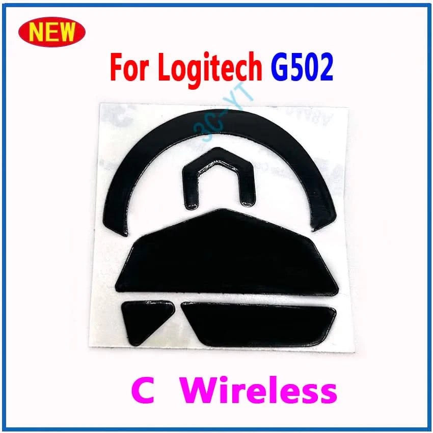 Replacement Mouse Feet Skates for Logitech G502 | White & Black Pads