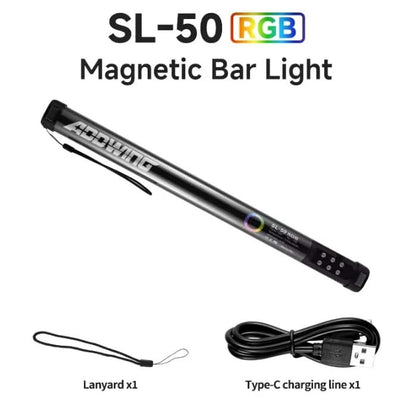 MIAOTU Handheld RGB Light Wand – 30CM LED Photography and Studio Light Stick