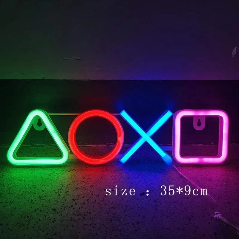 Neon Signs LED Wall Decor - USB Powered for Bedroom & Game Room
