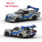 City Speed Champion Rennwagen Bausteine – MOC Garage Fahrzeug Spielzeug