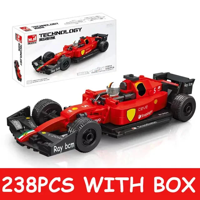 City F1 Formula 1 Race Car – DIY Sports Car Speed Champions Building Blocks