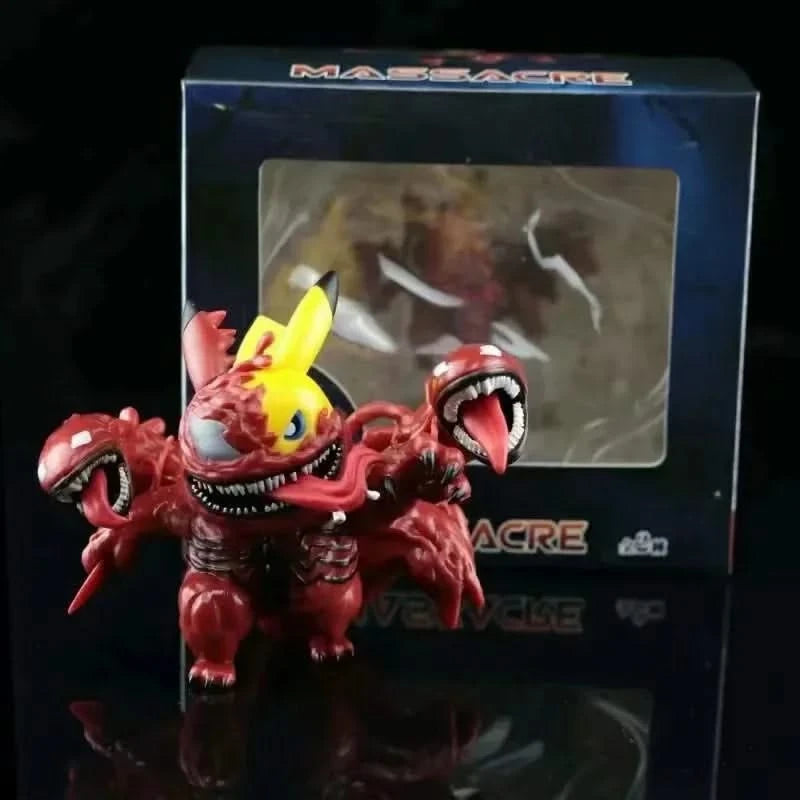 Anime figure Pokemon Pikachu COS Venom model figure car decoration