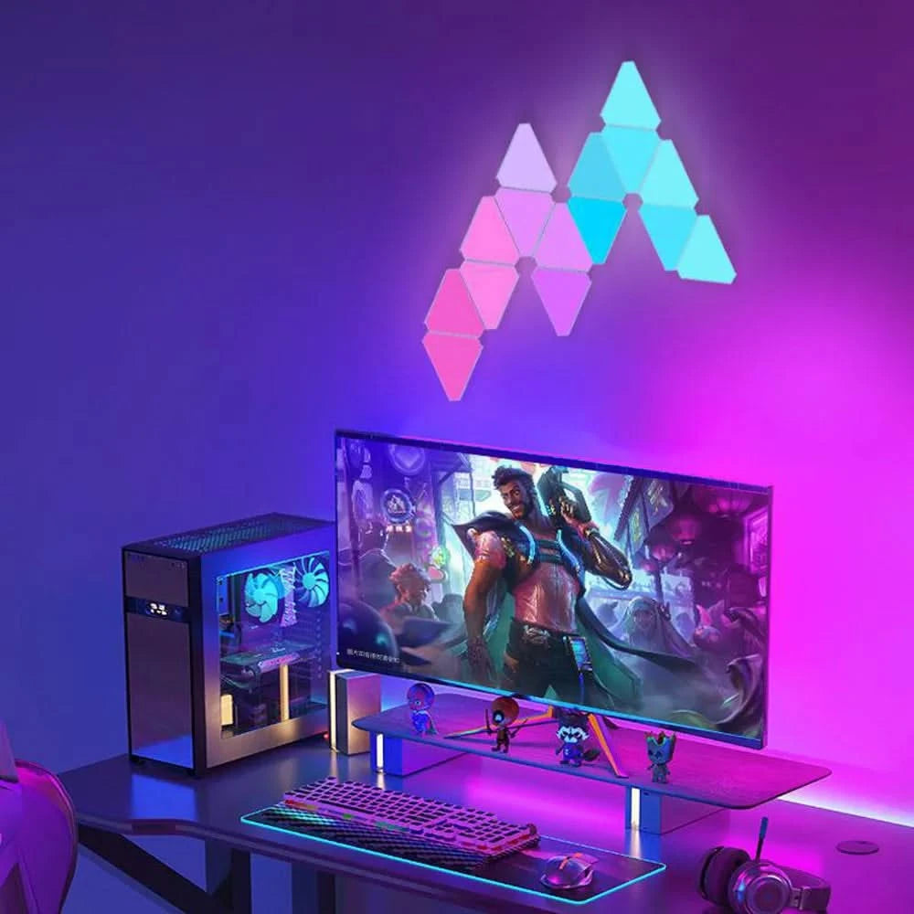 TuYa WIFI Bluetooth 5V USB Triangle Lamp - Quantum LED Night Light