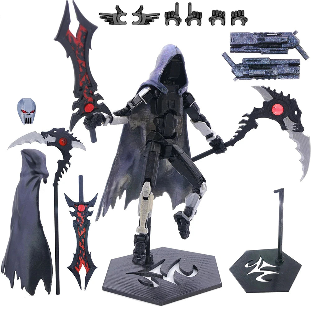 3D Printed Action Figure Fourth Generation Lucky Assemble Toy 13-Joints