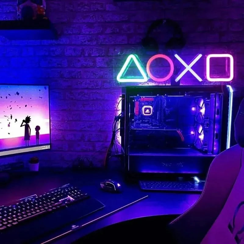 Neon Signs LED Wall Decor - USB Powered for Bedroom & Game Room