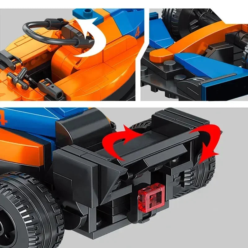 City F1 Formula 1 Race Car – DIY Sports Car Speed Champions Building Blocks