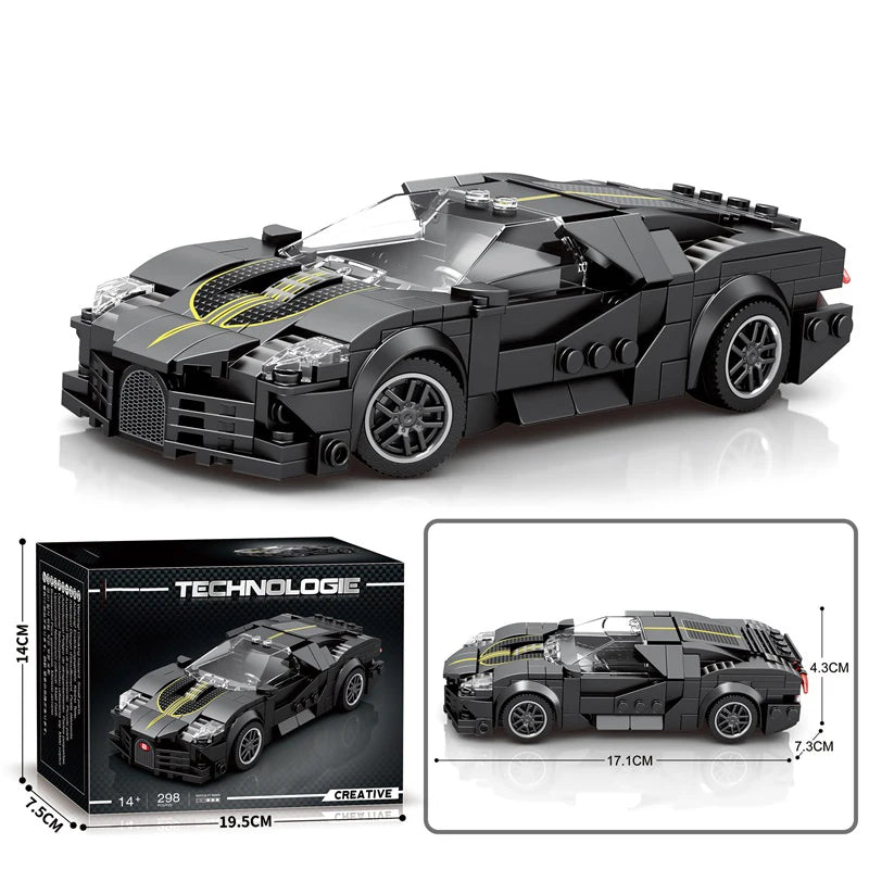1:24 Scale Speed Sport Car Model – Classic Racing Vehicle Building Blocks