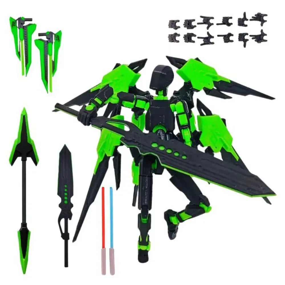 3D Printed Action Figure Fourth Generation Lucky Assemble Toy 13-Joints