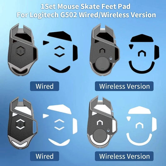 Mouse Skate Feet Pads for Logitech G502 Superlight - Non-Slip Stickers