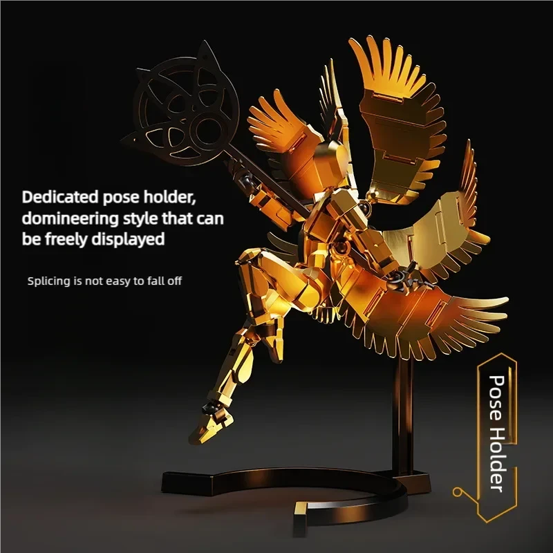 Magnetic Multi-Jointed Movable Robot 3D Printed Action Figure Toy