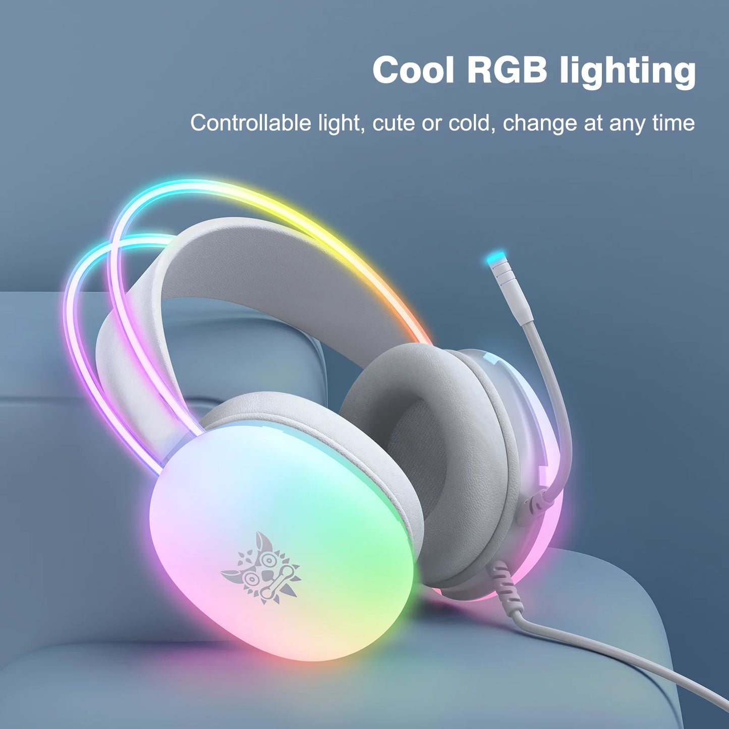ONIKUMA Gaming Headphones - Full RGB Lighting, Mic