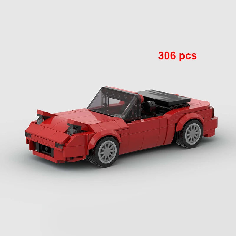 City Speed Champion Car Racing Building Blocks – MOC Garage Vehicle Toy