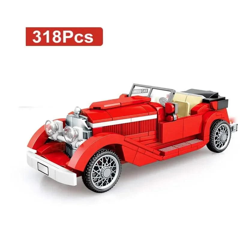 2023 City Technique Racing Vintage Car – Speed Champions Super Racers Building Blocks