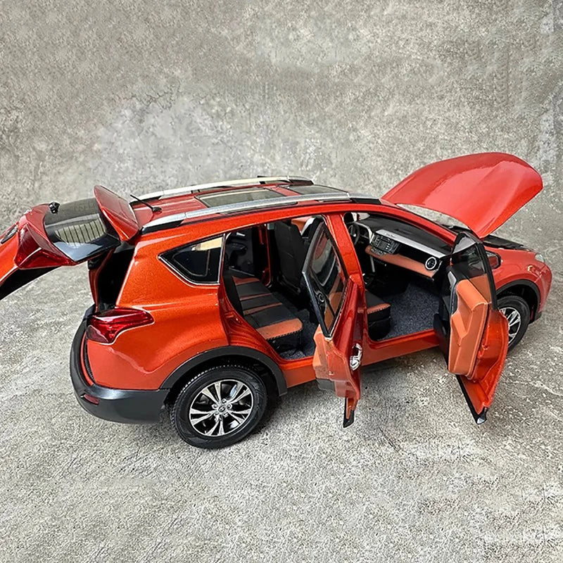 Original 1/18 RAV4 2013 alloy simulation car model toy ornament