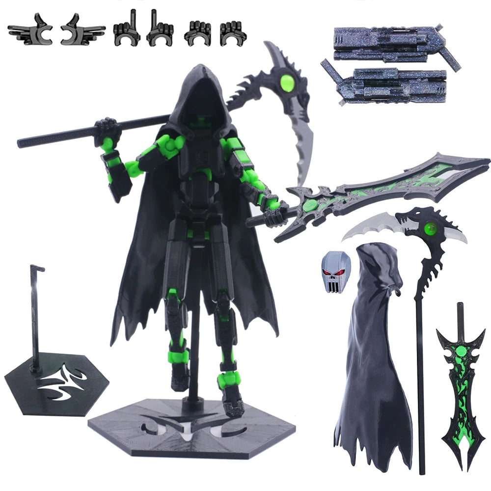 3D Printed Action Figure Fourth Generation Lucky Assemble Toy 13-Joints
