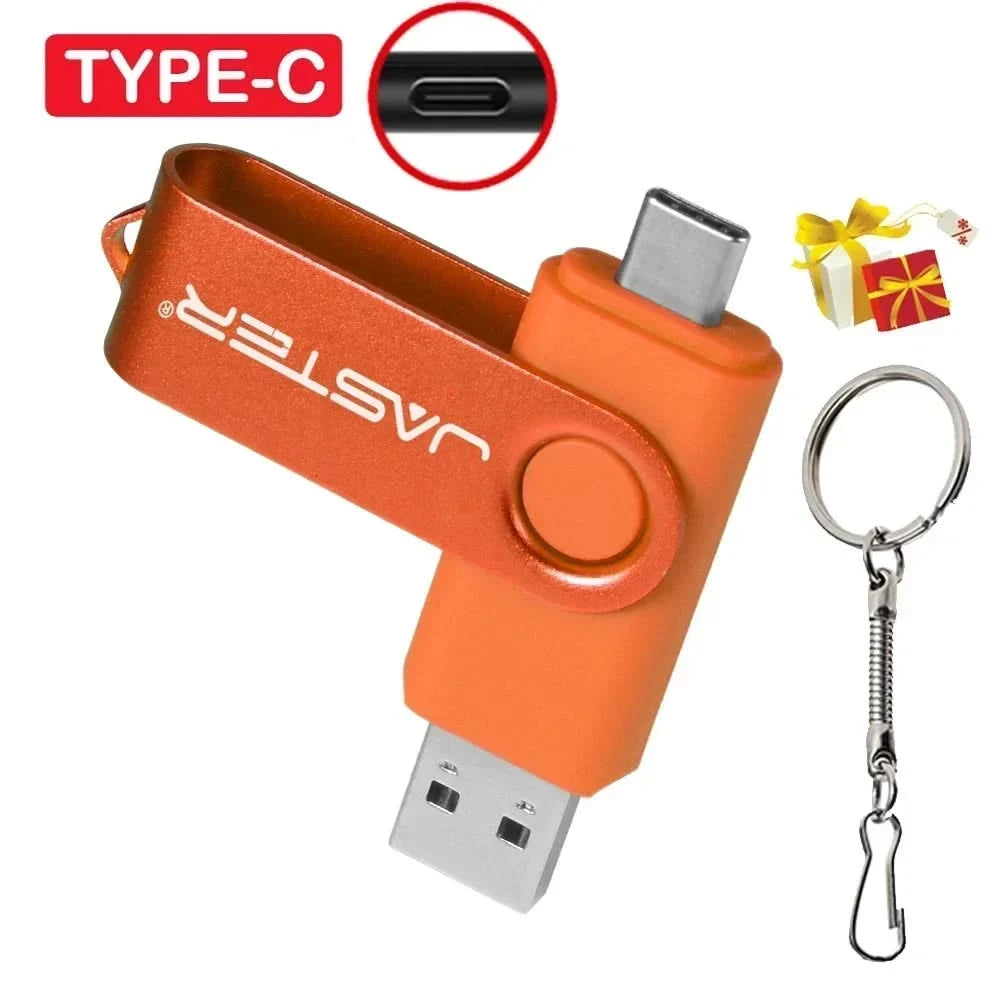 64GB/128GB USB 3.0 Pen Drive - Free Keychain, Business Gift