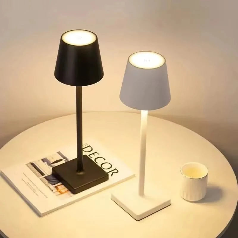 Rechargeable LED Table Lamp – Touch Dimmable Ambient Light for Desk and Home