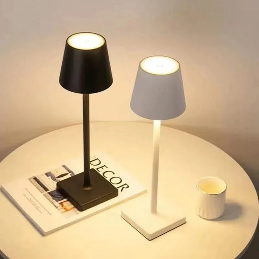 Rechargeable LED Table Lamp – Touch Dimmable Ambient Light for Desk and Home