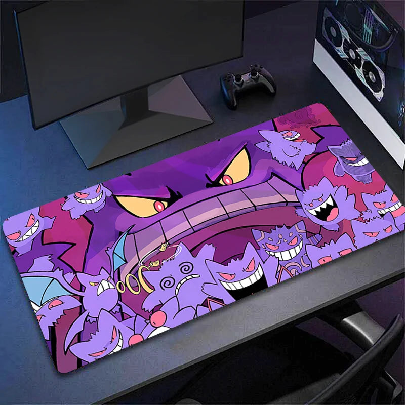 Cute Gengar Anime Mouse Pad XXL for Gaming Desk & Laptop Setup