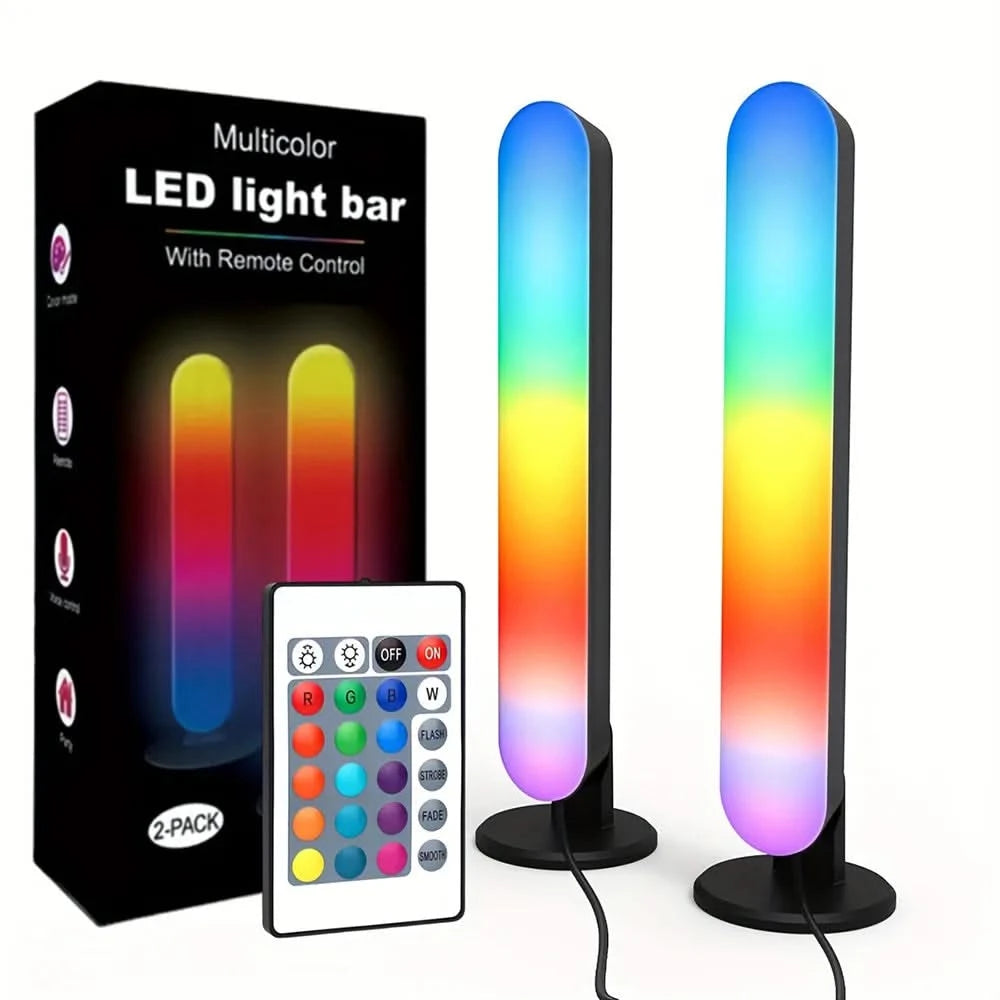 RGB Music Rhythm Light Bar – USB Rechargeable Sound Reactive LED Light Display