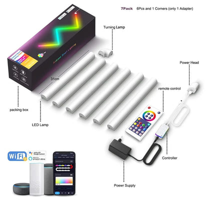 Intelligente TuYa Wifi RGB-LED-Wandleuchten – Musik-Synchronisierung für Schlafzimmer & Gaming