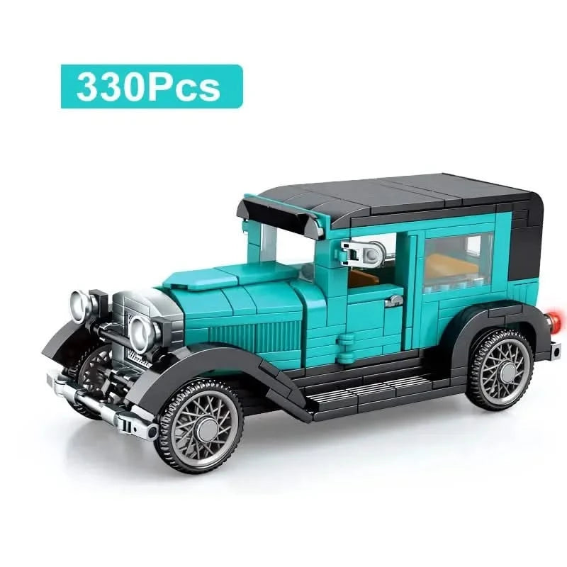 2023 City Technique Racing Vintage Car – Speed Champions Super Racers Building Blocks
