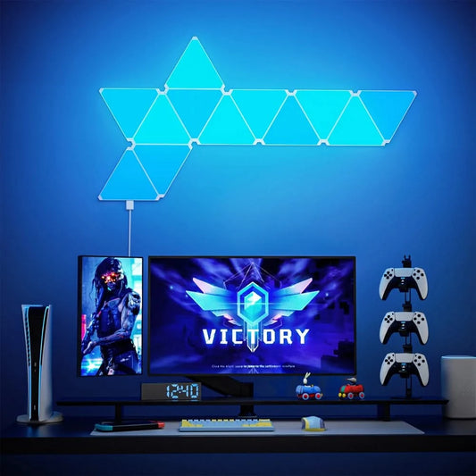 Super Thin WIFI Bluetooth USB LED Triangle Lamp - Smart Wall Light