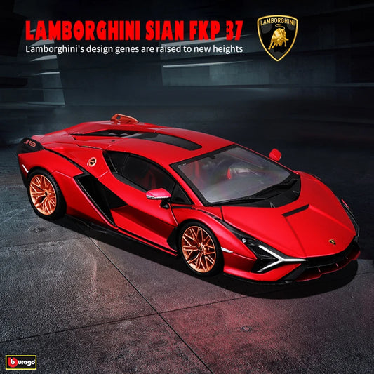 Bburago 1:24 Lamborghini Sian FKP 37 Alloy Model – Diecast Sports Car