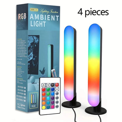 RGB Music Rhythm Light Bar – USB Rechargeable Sound Reactive LED Light Display