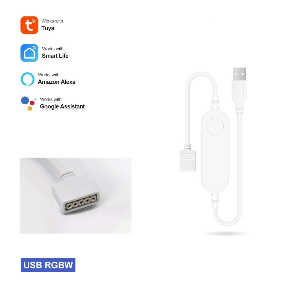 Tuya Smart RGB LED Light Strip – WiFi Controller for Alexa & Google Home