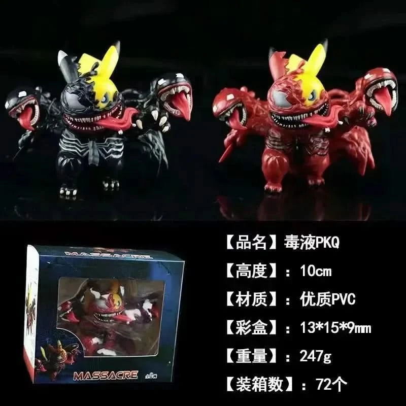 Anime figure Pokemon Pikachu COS Venom model figure car decoration