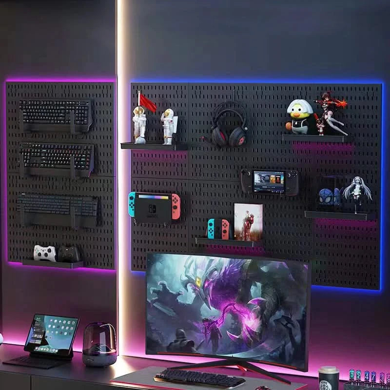 Wall-Mounted No-Punch Hole Board for Study, Living & Gaming Rooms