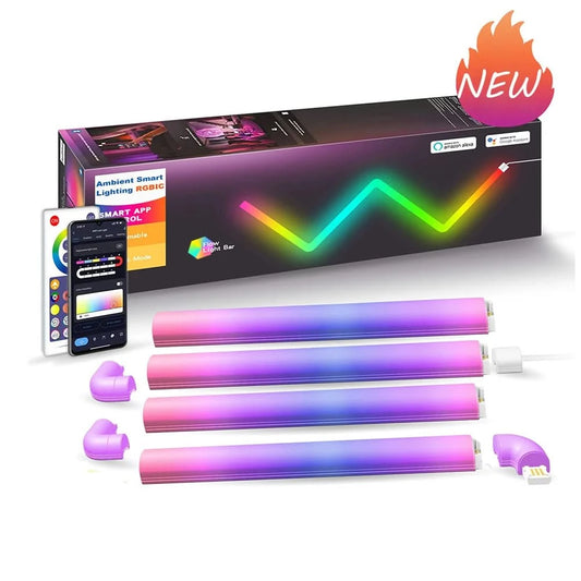 Smart TuYa Wifi RGB LED Wall Lights - Music Sync for Bedroom & Gaming