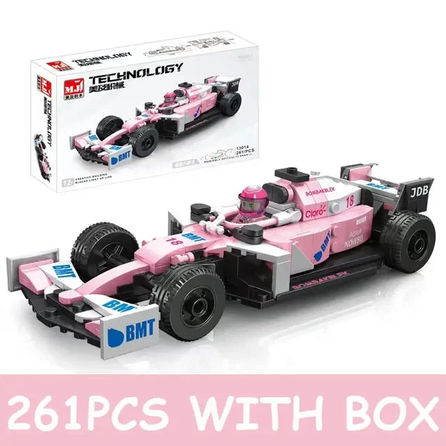 City F1 Formula 1 Race Car – DIY Sports Car Speed Champions Building Blocks